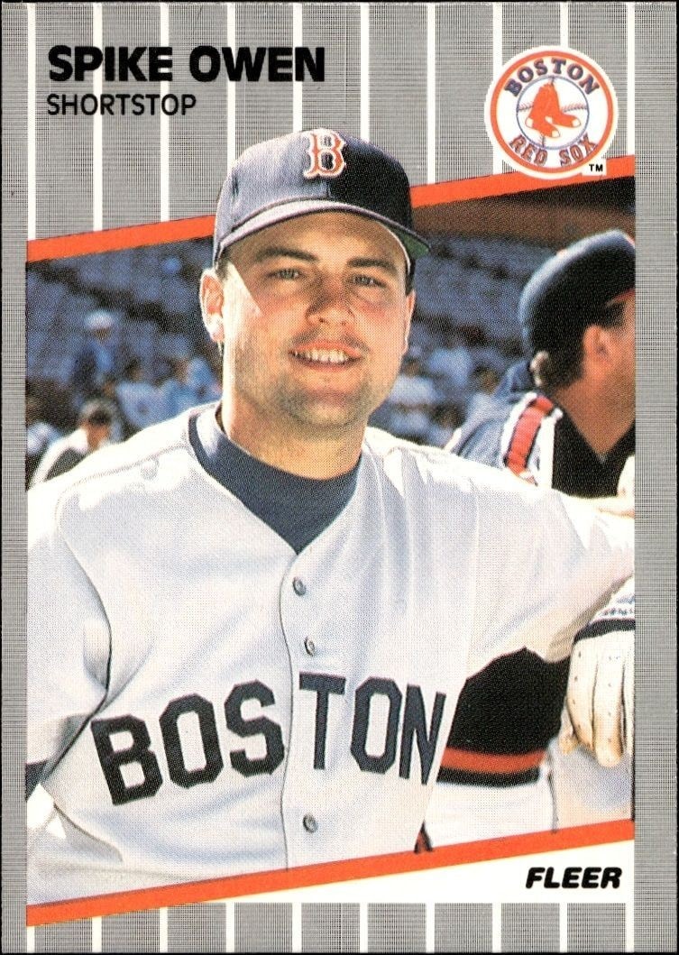 1989 Fleer Spike Owen #93 trading card
