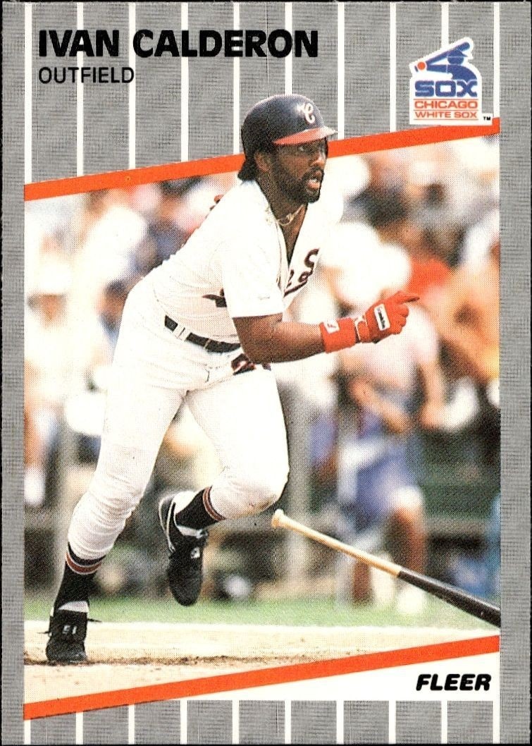 1989 Fleer Ivan Calderon #493 trading card