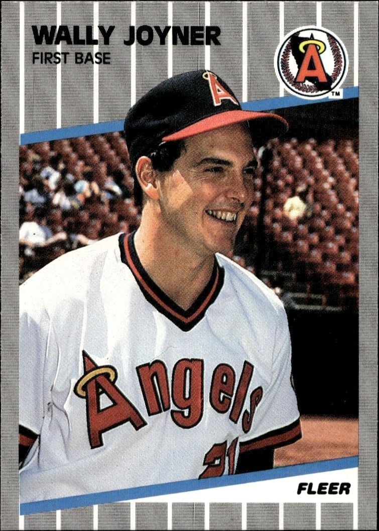 1989 Fleer Wally Joyner #481 trading card