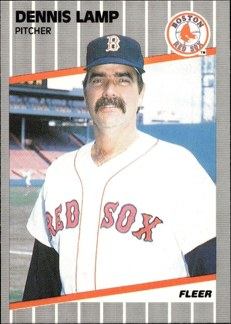 1989 Fleer Dennis Lamp #92 trading card