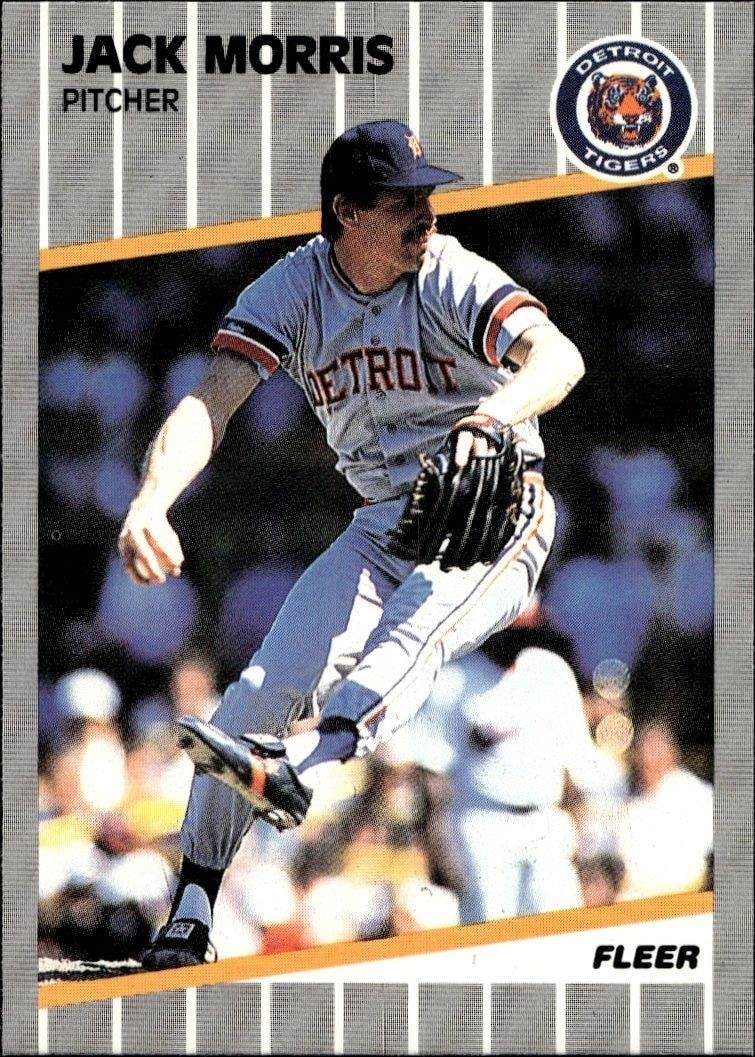 1989 Fleer Jack Morris #139 trading card