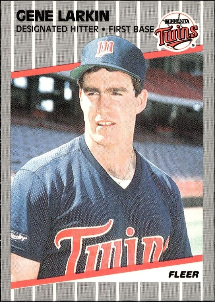 1989 Fleer Gene Larkin #117 trading card