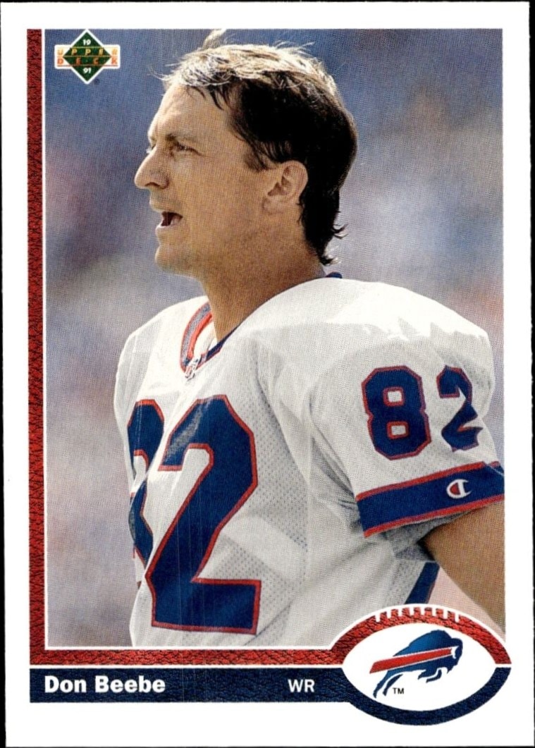 1991 Upper-Deck Don Beebe #566 trading card