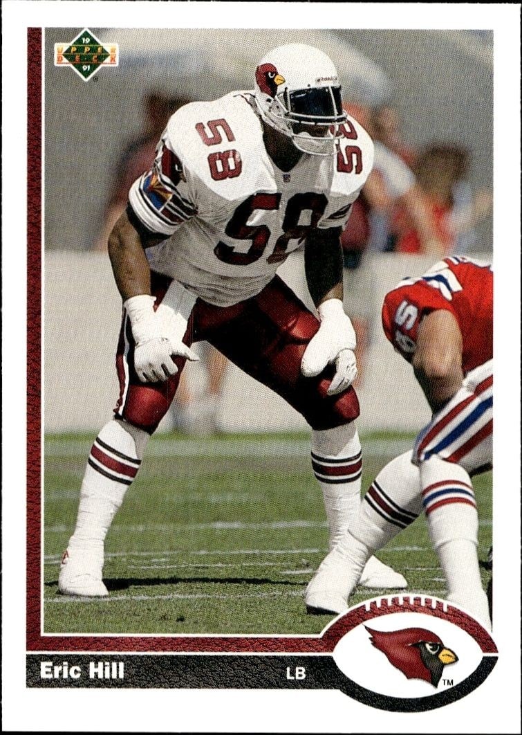 1991 Upper-Deck Eric Hill #587 trading card