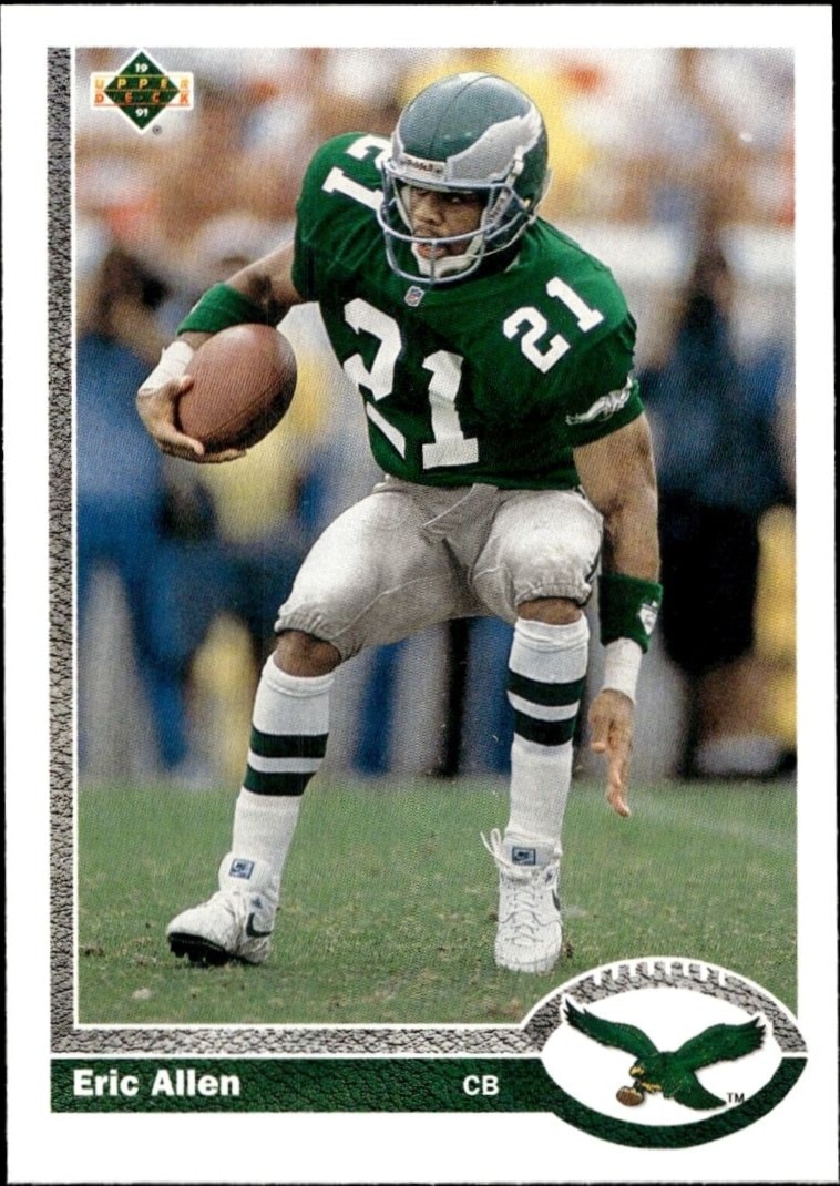 1991 Upper-Deck Eric Allen #557 trading card