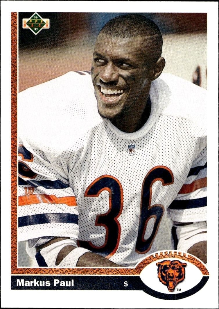 1991 Upper-Deck Markus Paul #549 trading card