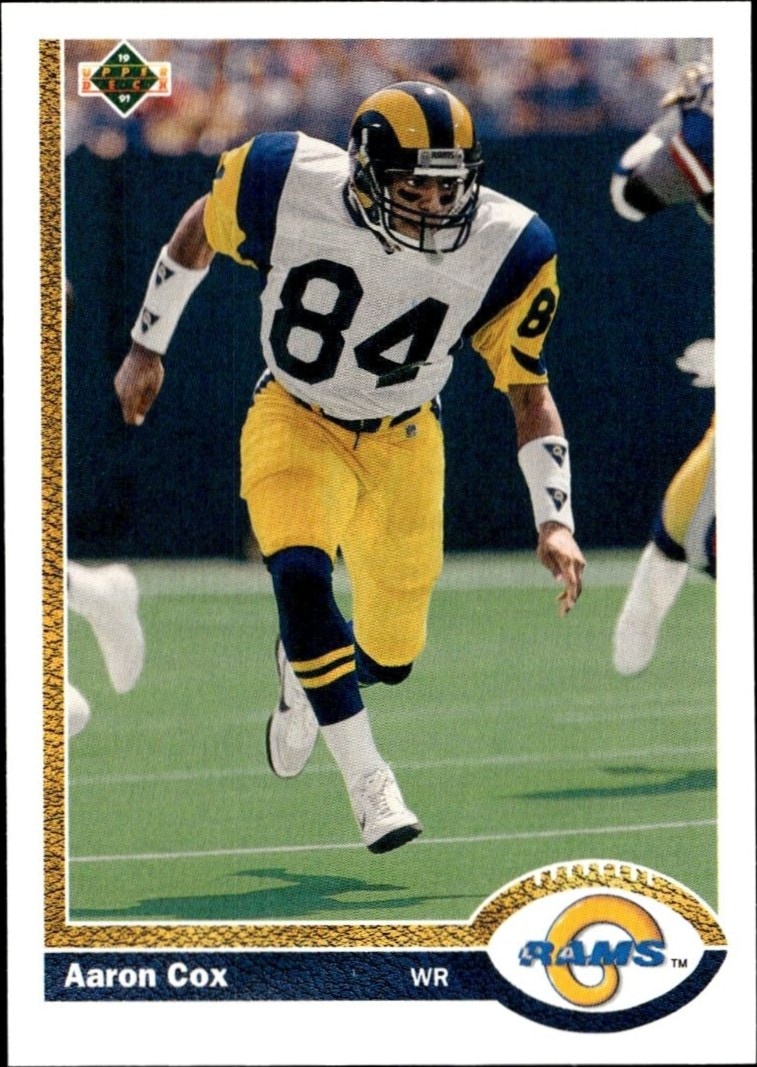 1991 Upper-Deck Aaron Cox #541 trading card