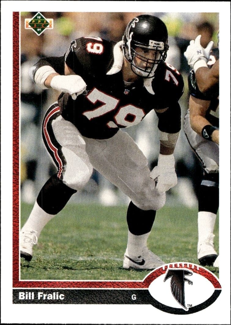 1991 Upper-Deck Bill Fralic #535 trading card