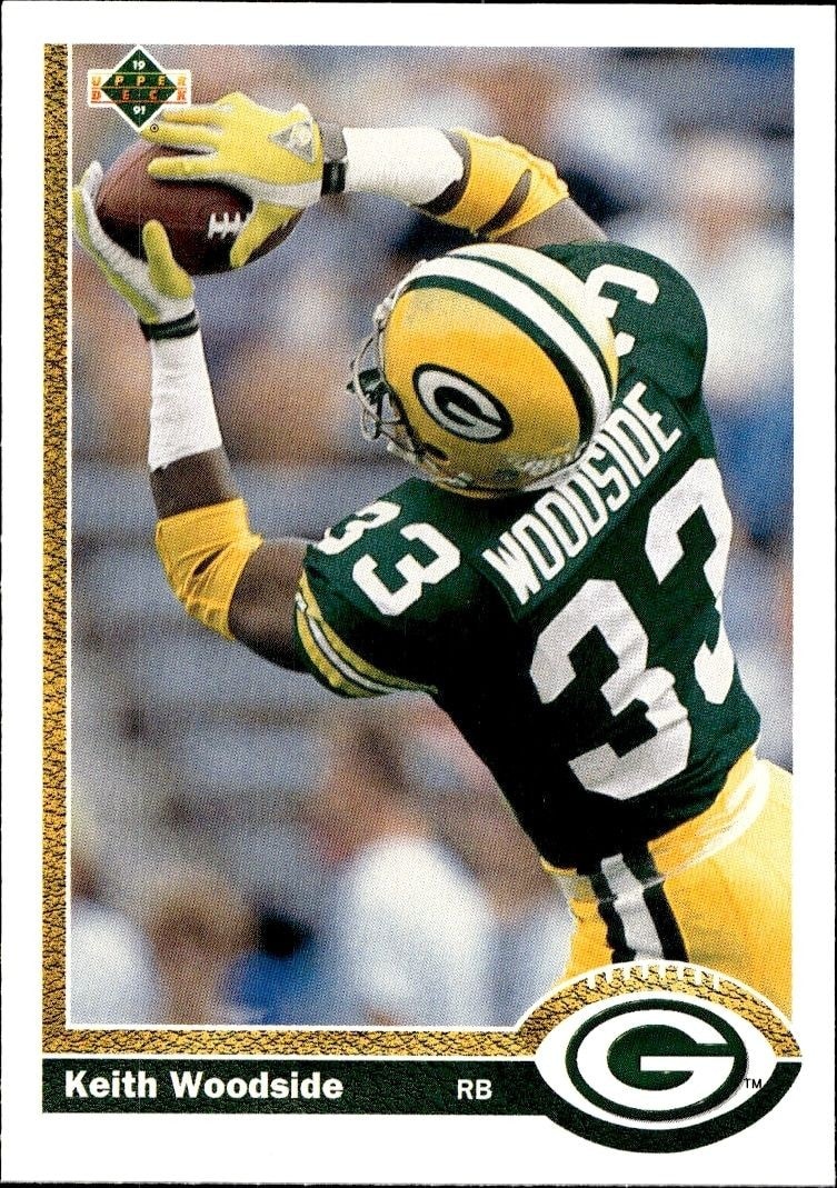 1991 Upper-Deck Keith Woodside #536 trading card