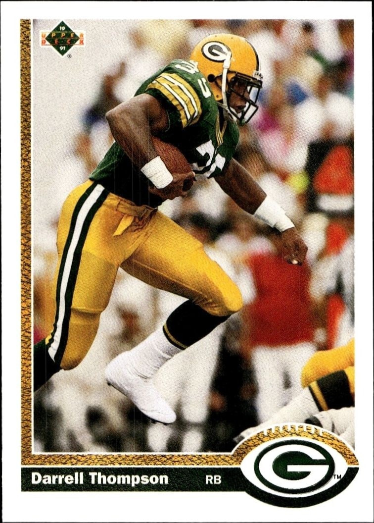 1991 Upper-Deck Darrell Thompson #672 trading card