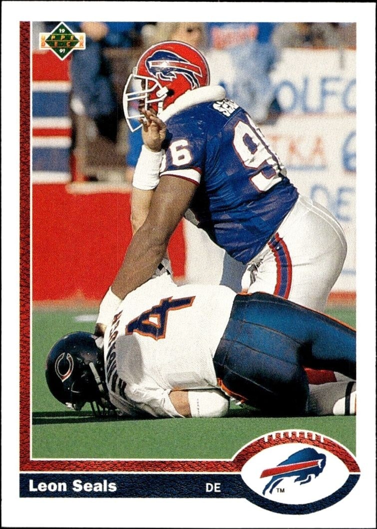 1991 Upper-Deck Leon Seals #530 trading card