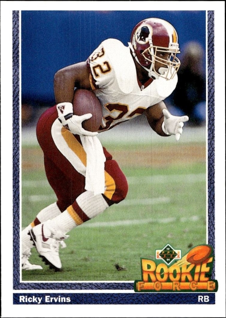 1991 Upper-Deck Ricky Ervins #640 trading card