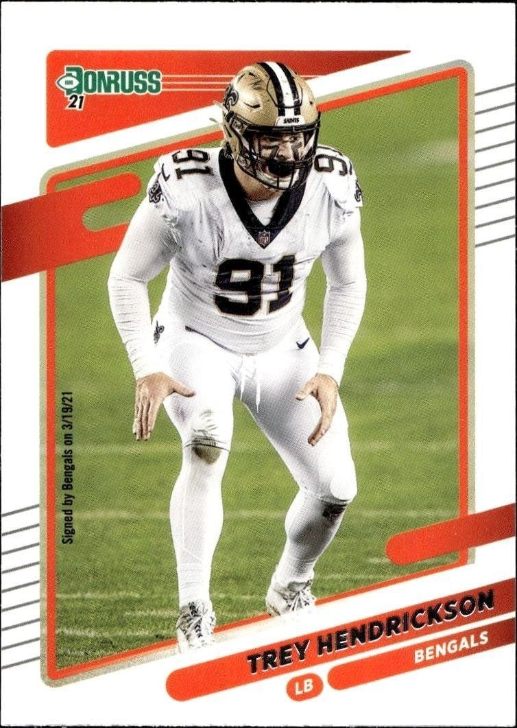 2021 Panini Donruss Trey Hendrickson #100 trading card
