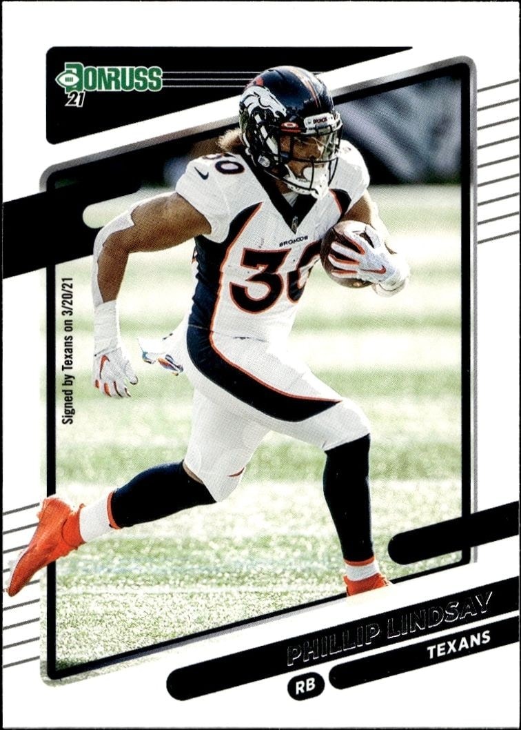 2021 Panini Donruss Phillip Lindsay #183 trading card