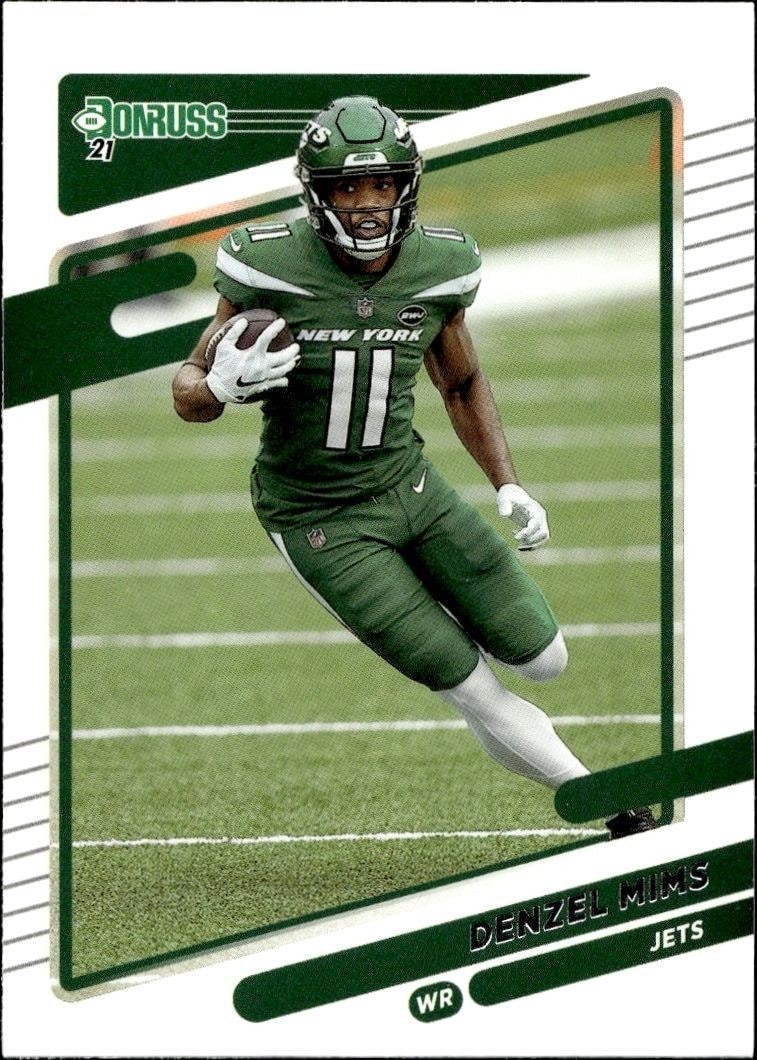 2021 Panini Donruss Denzel Mims #39 trading card