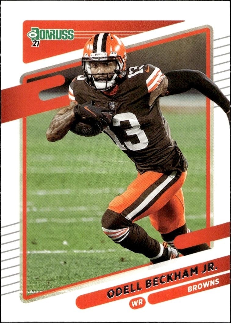 2021 Donruss Odell Beckham Jr. #198 football trading card front