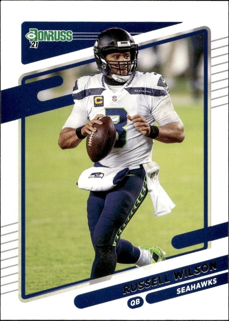 2021 Panini Donruss Russell Wilson #28 trading card