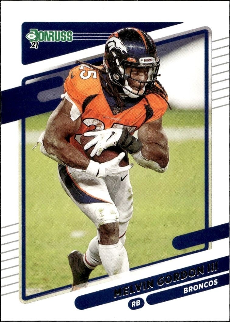 2021 Panini Donruss Melvin Gordon III #184 trading card