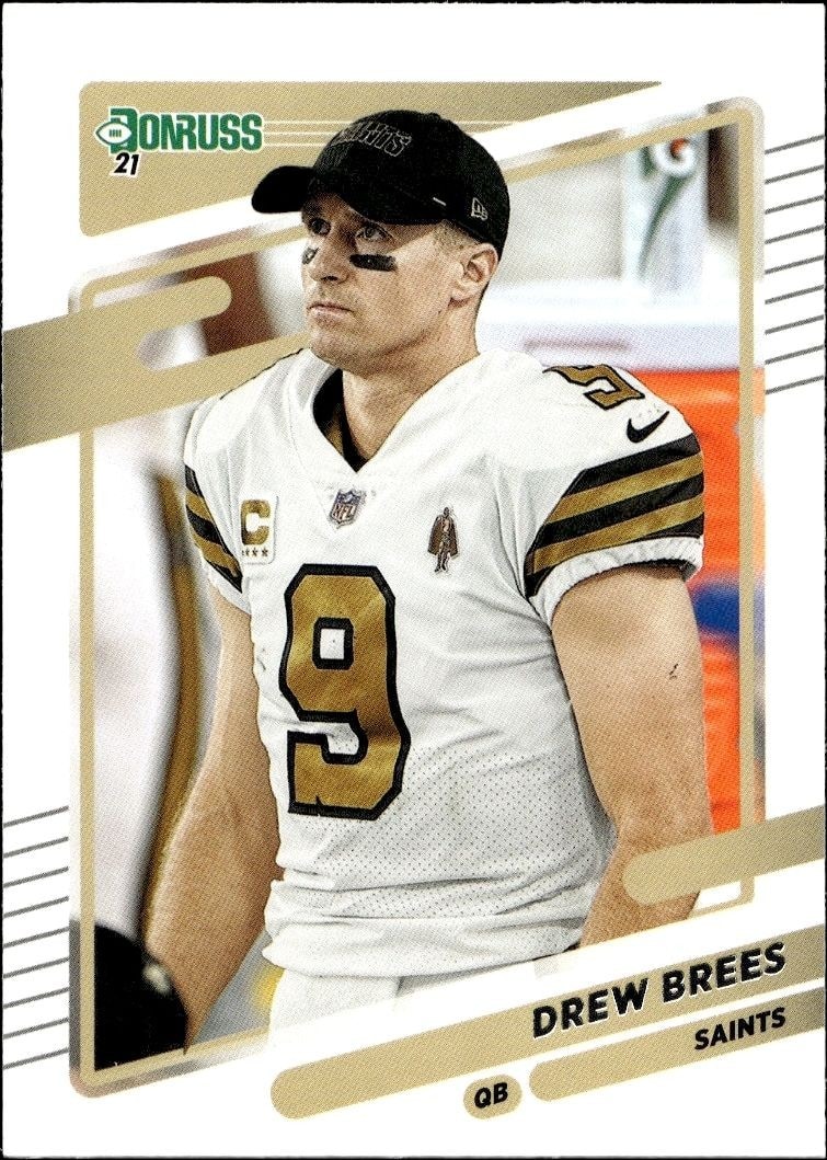 2021 Panini Donruss Drew Brees #93 trading card