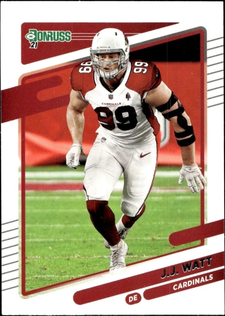 2021 Panini Donruss J.J. Watt #164 trading card