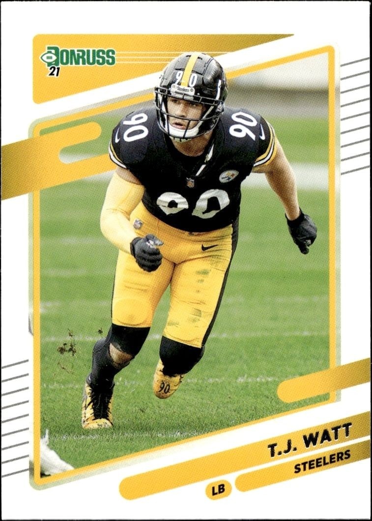 2021 Panini Donruss T.J. Watt #22 trading card