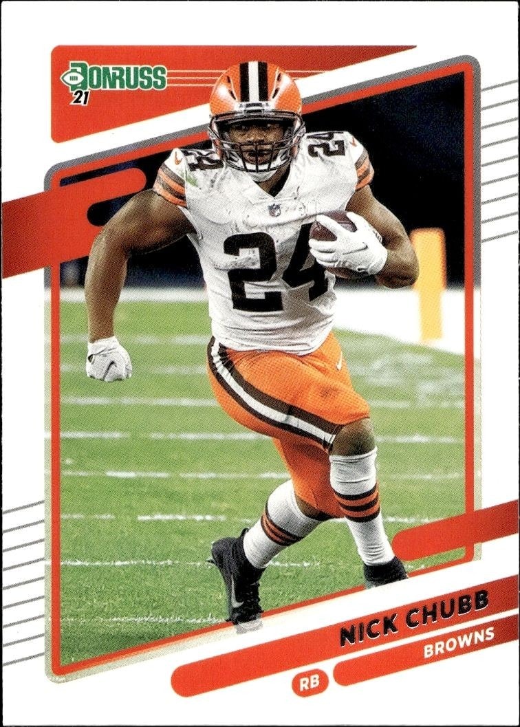 2021 Panini Donruss Nick Chubb #196 trading card