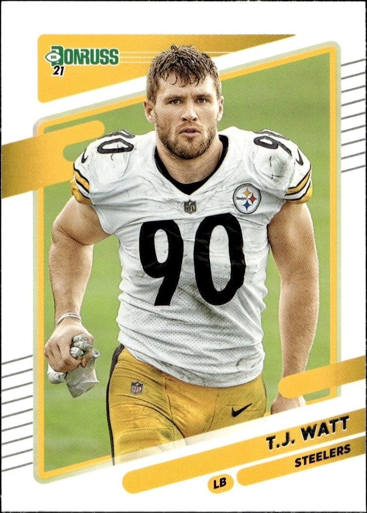 2021 Panini Donruss T.J. Watt #22 trading card