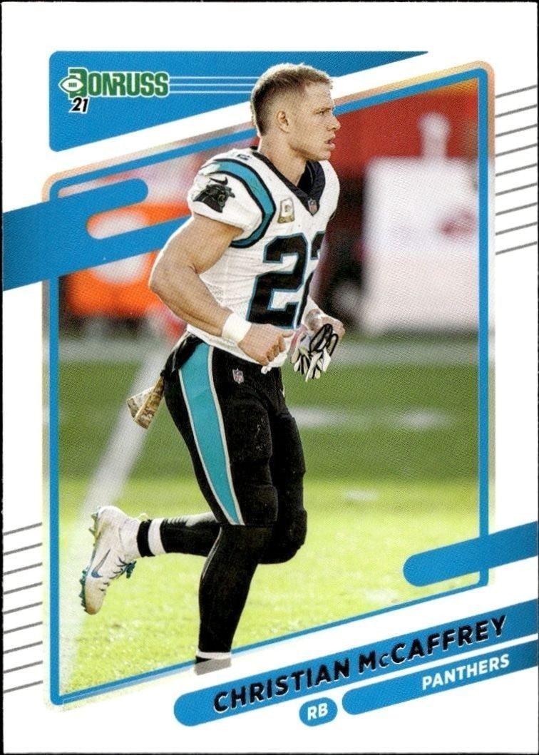 2021 Panini Donruss Christian McCaffrey #219 trading card