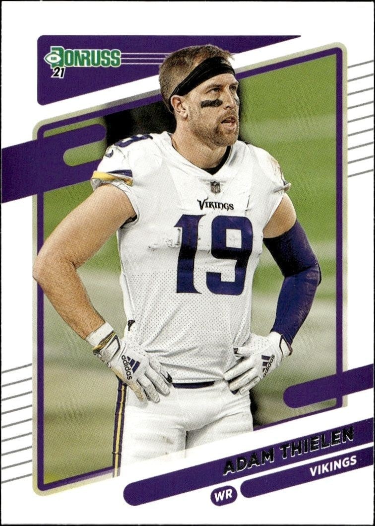 2021 Panini Donruss Adam Thielen #126 trading card