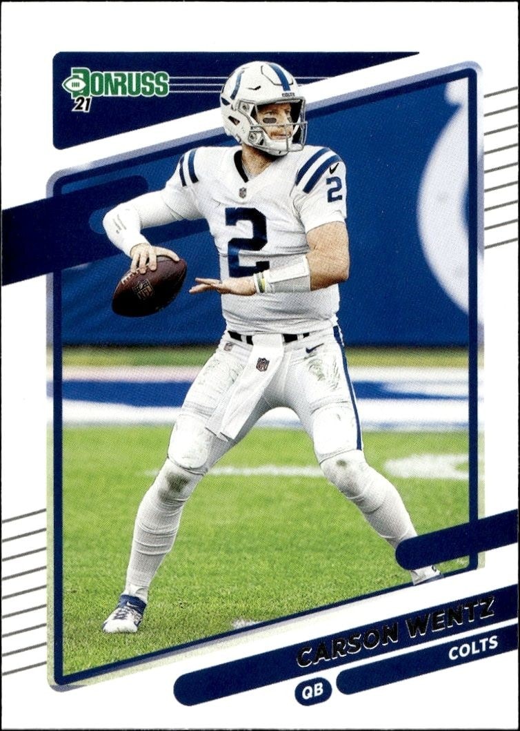 2021 Panini Donruss Carson Wentz #147 trading card