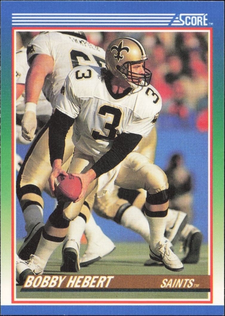1990 Score Bobby Hebert #45 trading card