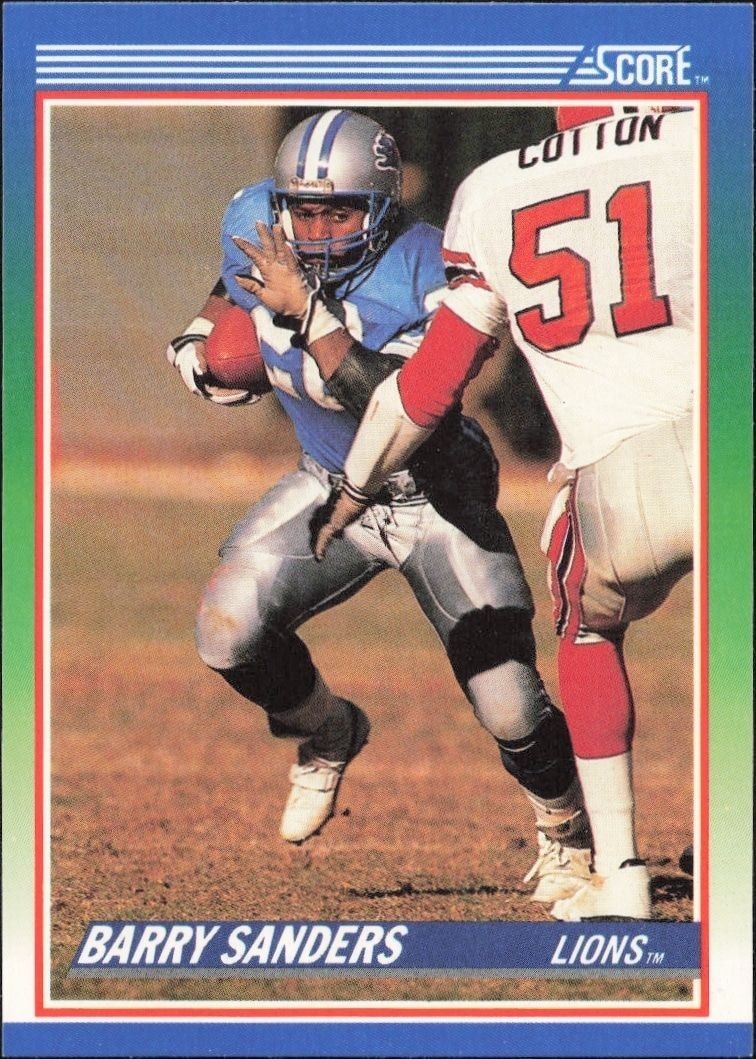 1990 Score Barry Sanders #20 trading card