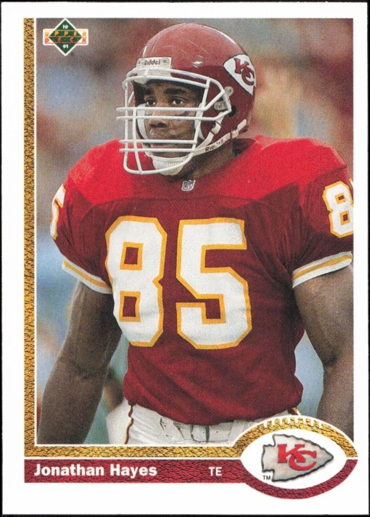 1991 Upper-Deck Jonathan Hayes #598 trading card