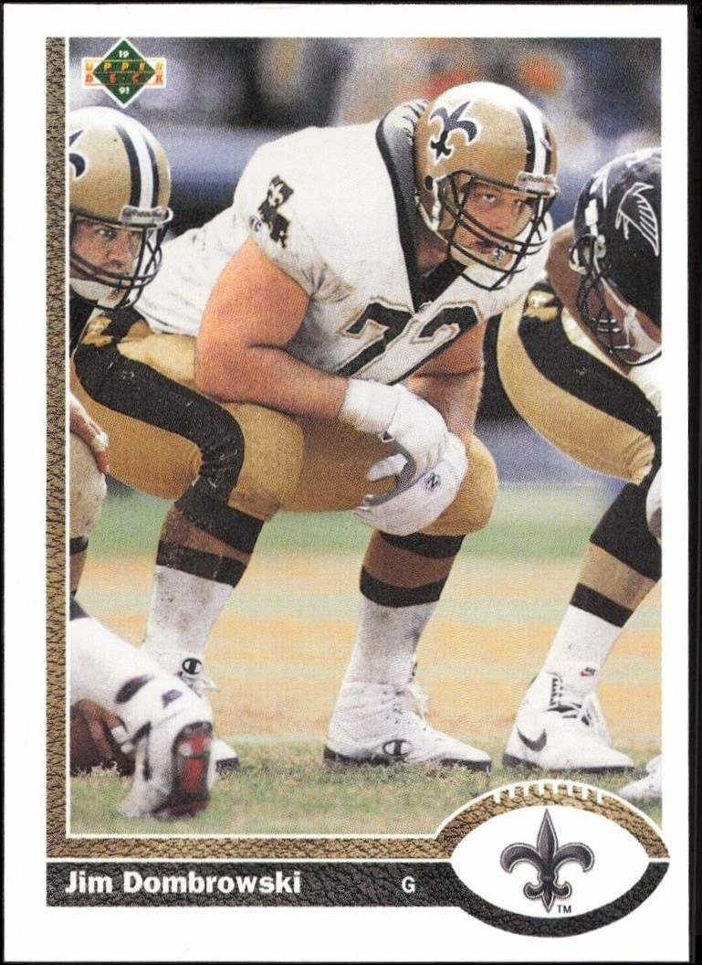 1991 Upper-Deck Jim Dombrowski #694 trading card