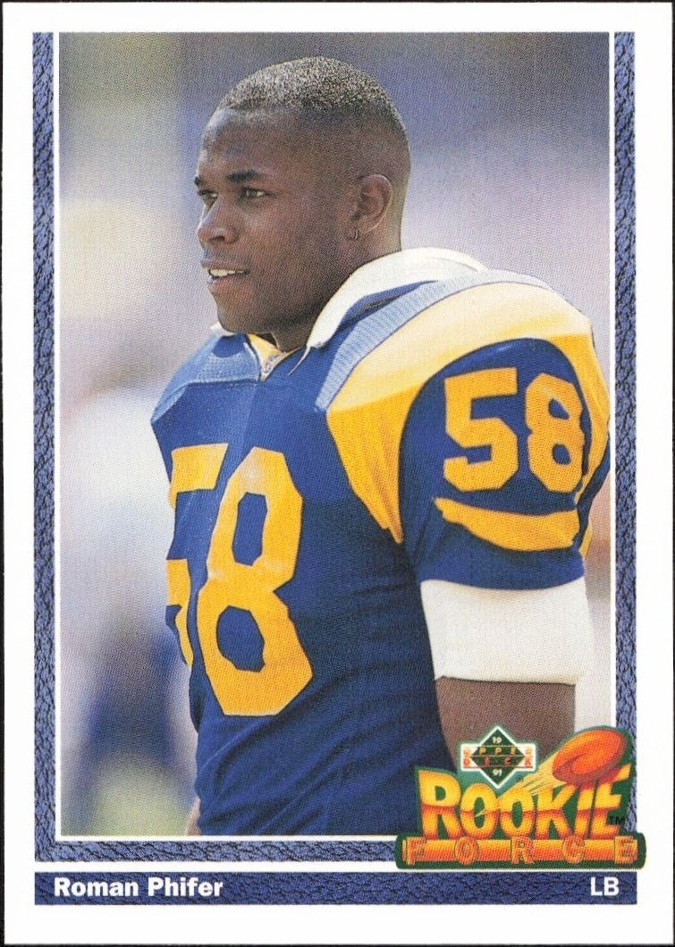 1991 Upper-Deck Roman Phifer #642 trading card