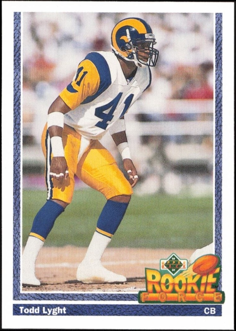 1991 Upper-Deck Todd Lyght #648 trading card