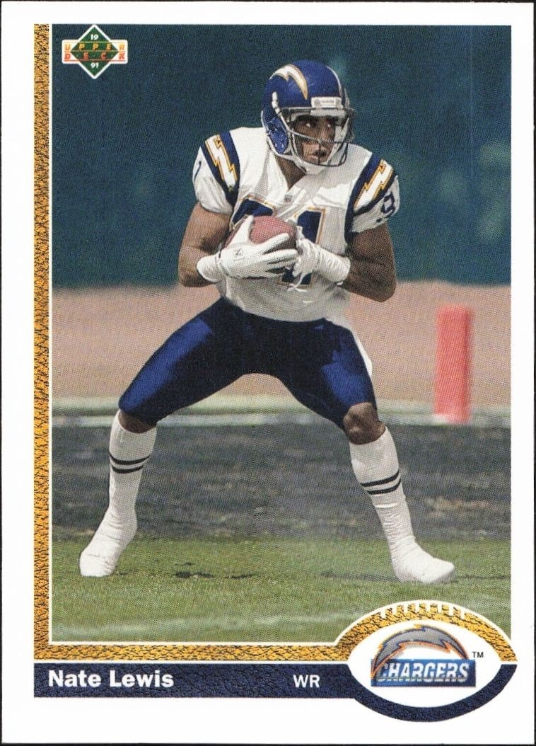 1991 Upper-Deck Nate Lewis #599 trading card