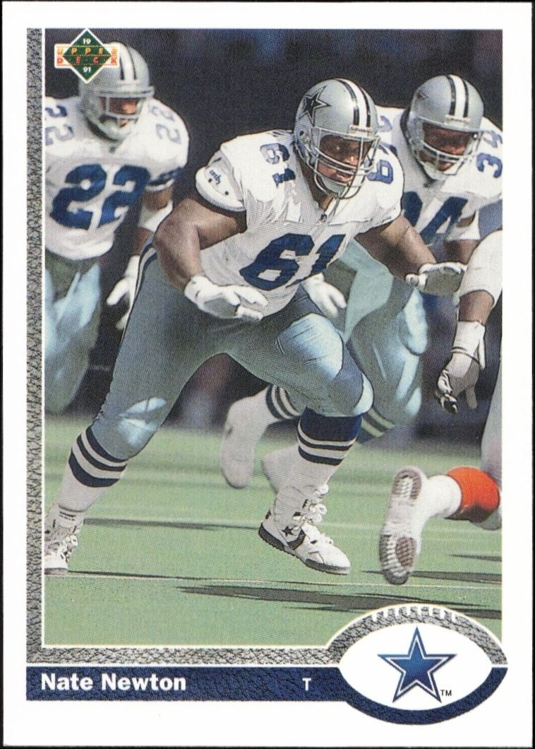 1991 Upper-Deck Nate Newton #667 trading card