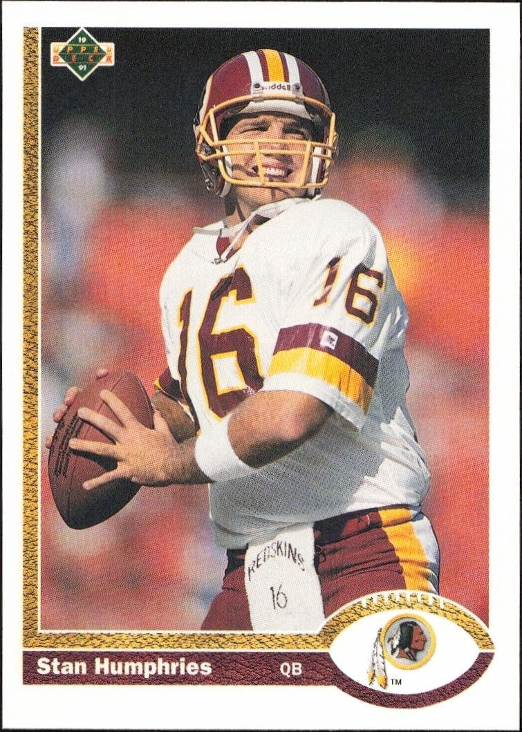 1991 Upper-Deck Stan Humphries #665 trading card
