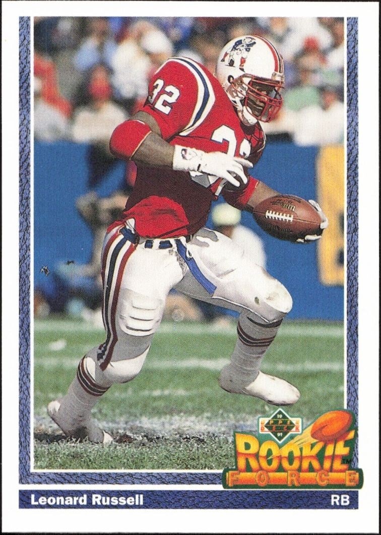 1991 Upper-Deck Leonard Russell #622 trading card