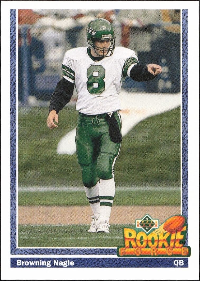 1991 Upper-Deck Browning Nagle #624 trading card