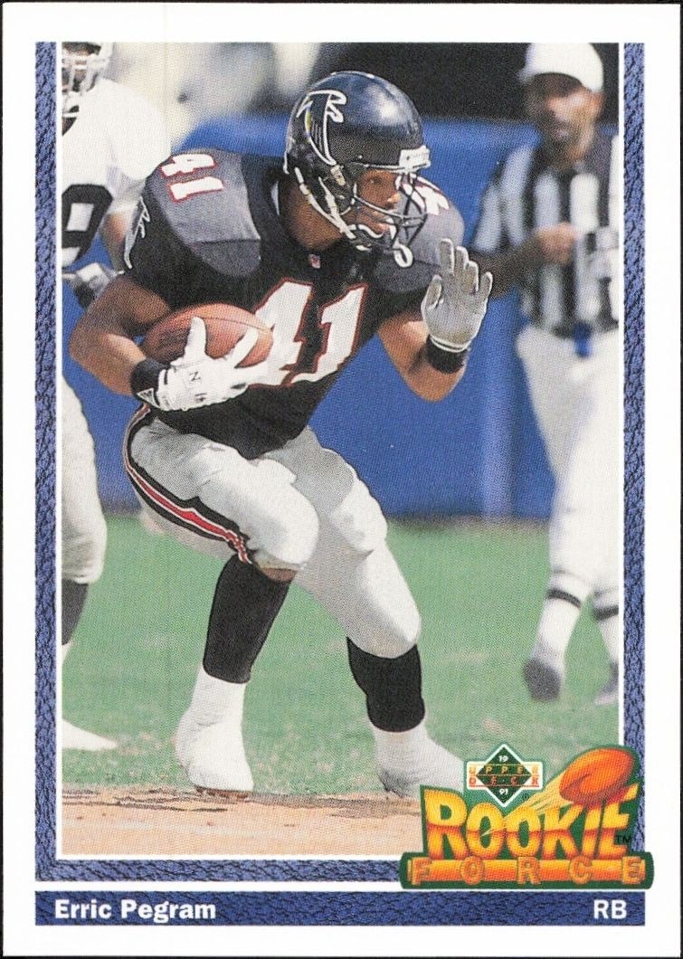1991 Upper-Deck Erric Pegram #638 trading card