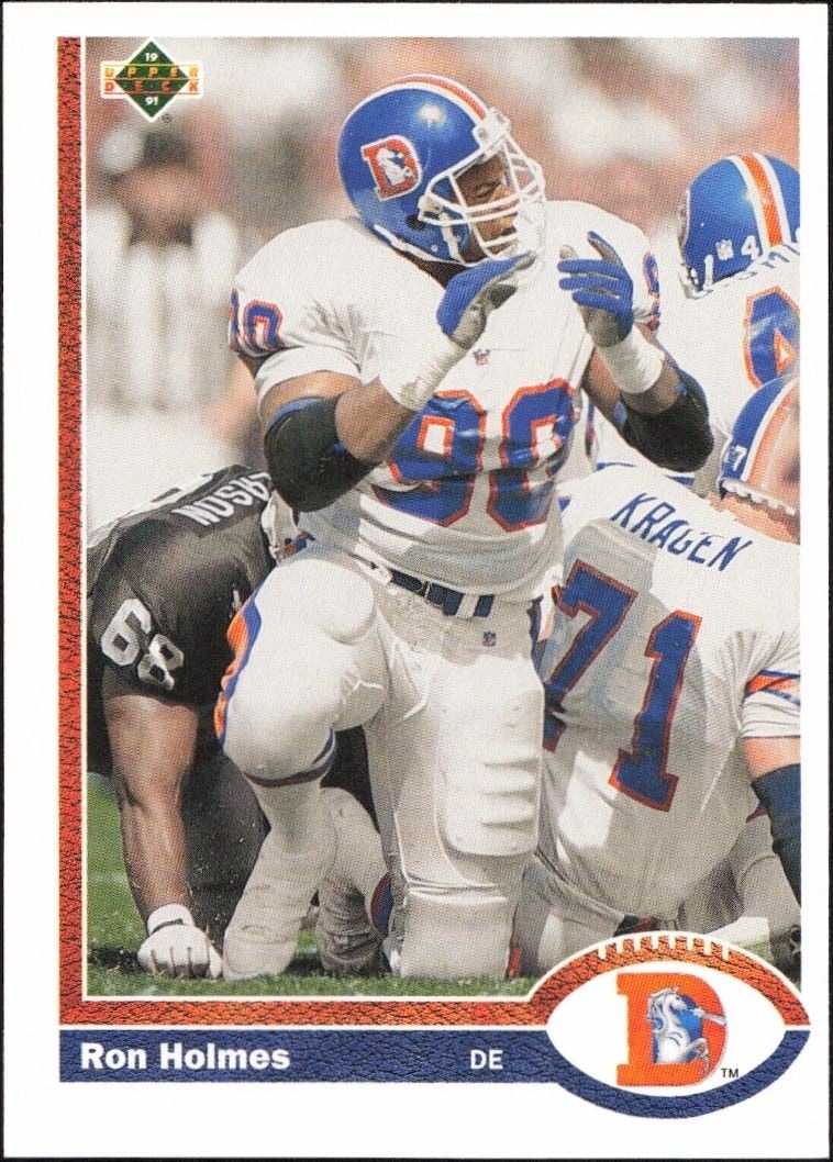 1991 Upper-Deck Ron Holmes #574 trading card