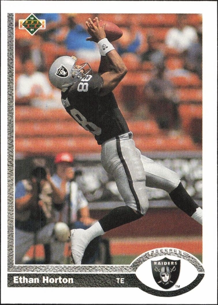 1991 Upper-Deck Ethan Horton #582 trading card
