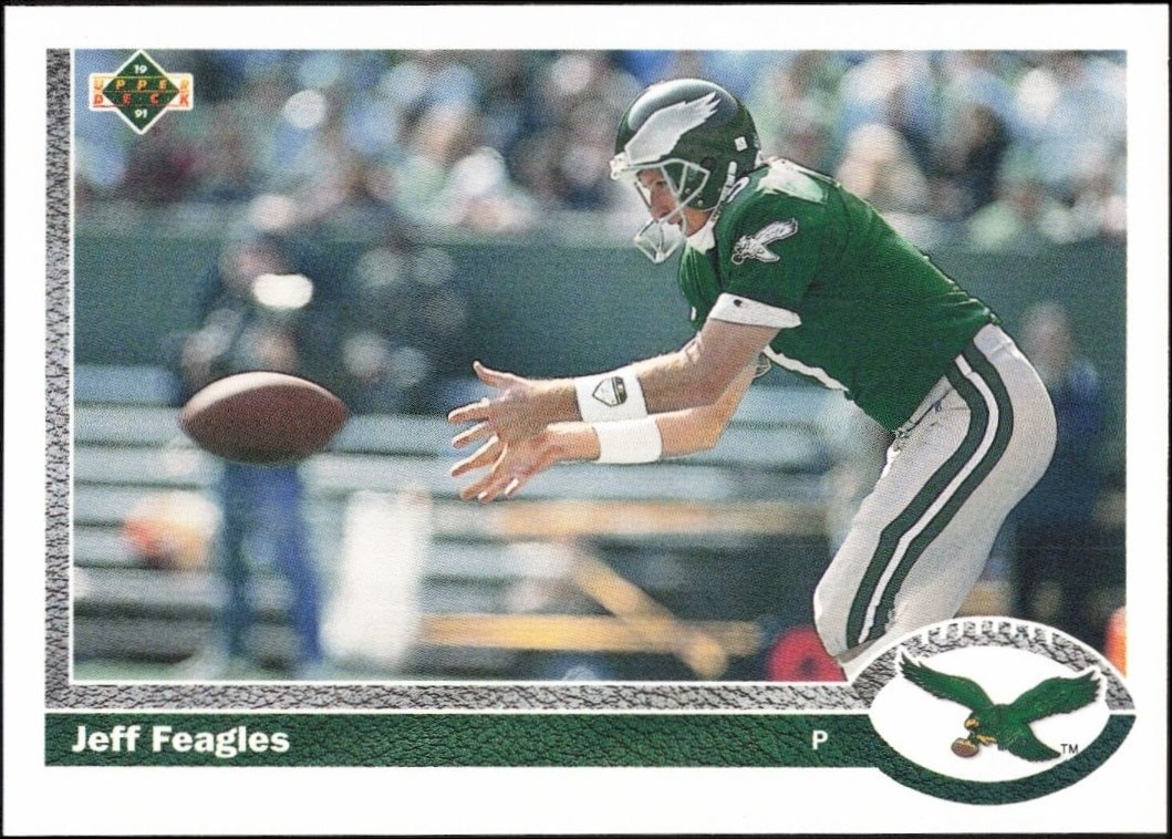1991 Upper-Deck Jeff Feagles #678 trading card