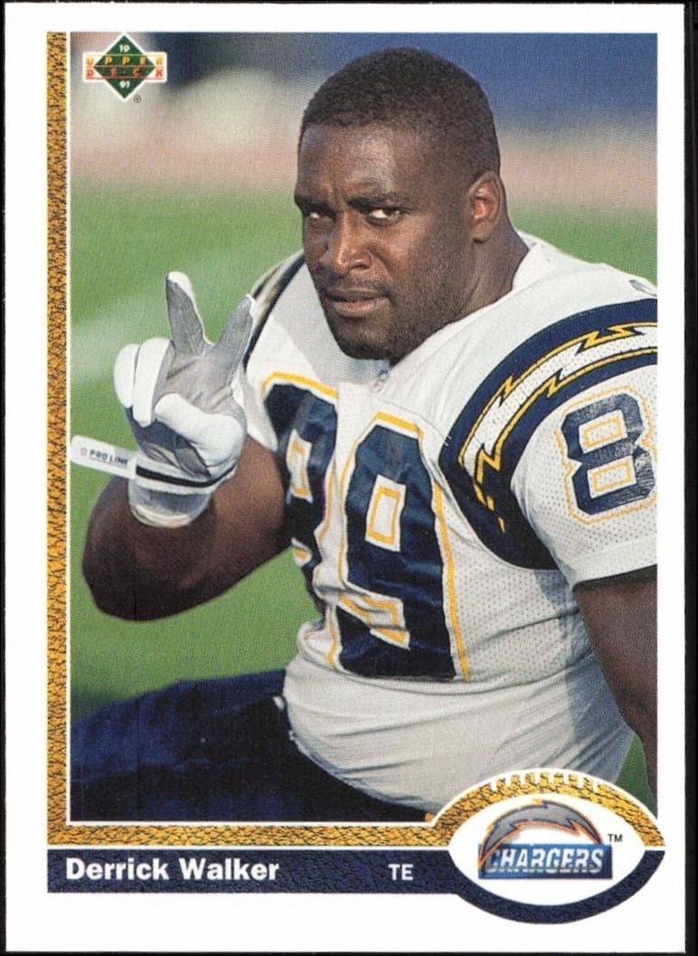 1991 Upper-Deck Derrick Walker #597 trading card