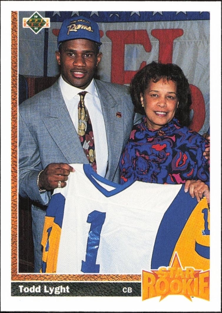 1991 Upper-Deck Todd Lyght #21 trading card