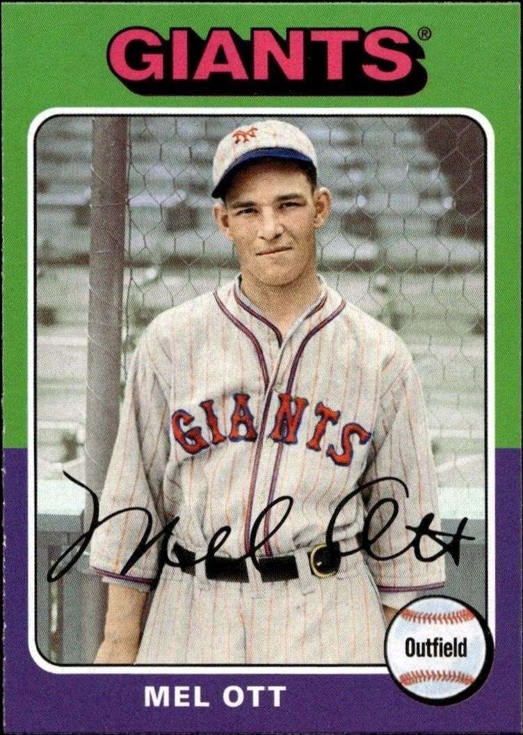 2019 Topps Archives Mel Ott #102 trading card