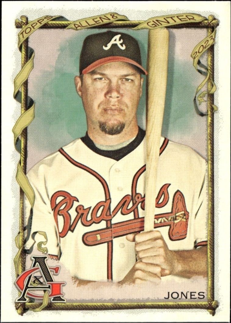 2023 Topps Allen & Ginter Chipper Jones #187 trading card