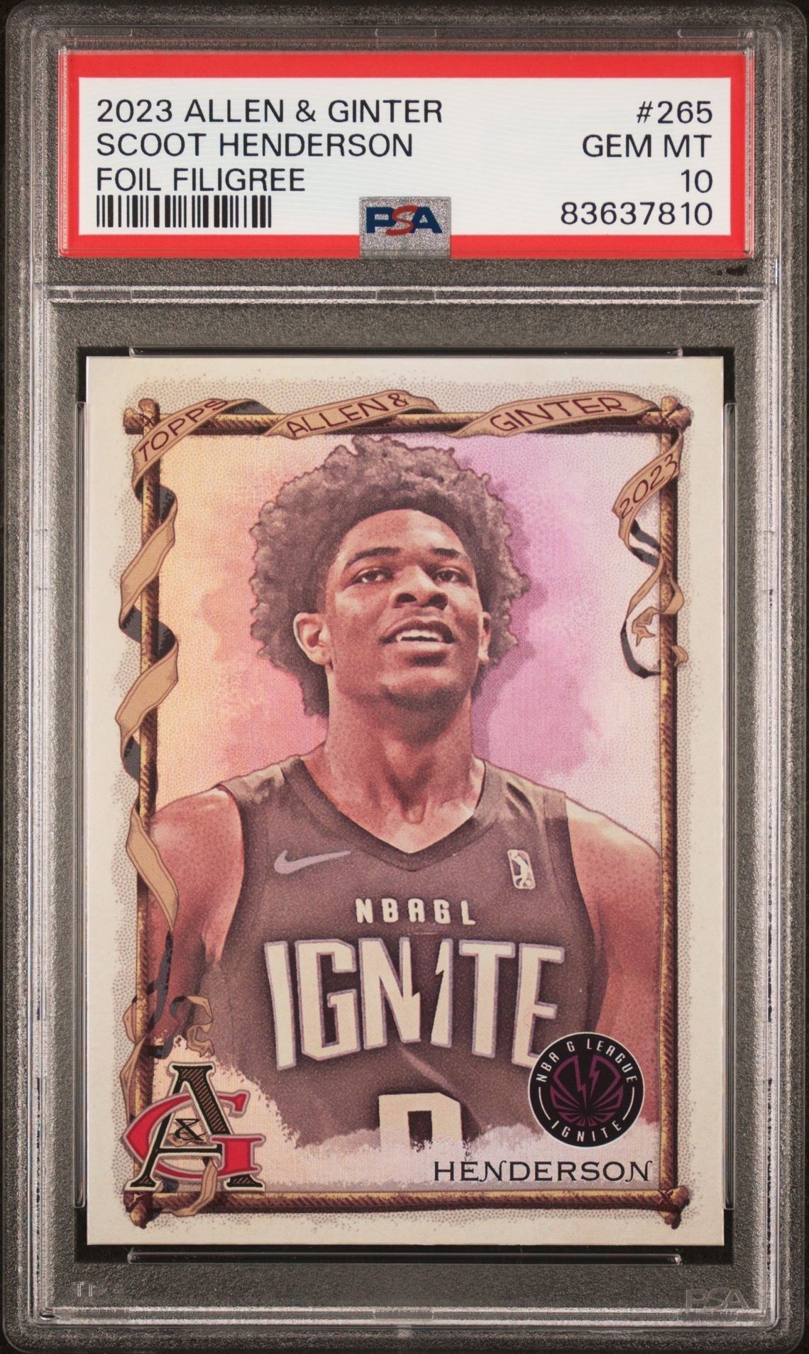 2023 Topps Allen & Ginter Scoot Henderson #265 trading card